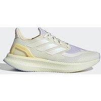 Adidas Womens Running Pureboost 5 Trainers - Ivory/Ice Lavender