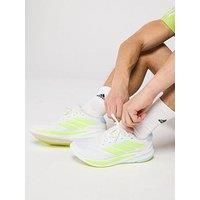 adidas Men/'s Supernova Ease M Running Shoes, Crystal White/Matte Silver/hi-res Yellow, 10 UK