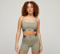 adidas Womens Hyperglam Bralette - Green - Size S