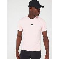 Adidas Mens Train Essentials Comfort T-Shirt - Dark Pink