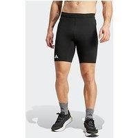 adidas Adizero Essentials Mens Short Tights Black Running Fitted Sports Shorts
