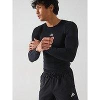 Adidas Mens Training Tech Fit Long Sleeve T-Shirt - Black