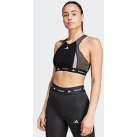 Adidas Women'S Techfit Medium Support Bra - Black