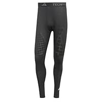 adidas Men/'s Techfit Cold Ready Training Long Tight, Black, M