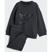 Adidas Originals Infant Unisex Crew Tracksuit - Dark Grey