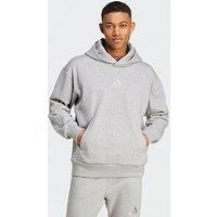 Adidas Sportswear Mens All Season Fleece Hoodie - Grey