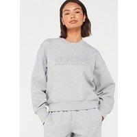 Adidas Sportswear Women'S All Season Crew Sweatshirt - Grey