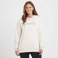 adidas Women/'s Terrex Multi Large Logo Hoodie, Putty Mauve, XL