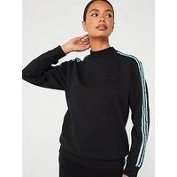 Adidas Sportswear Women'S Animal 3 Stripe Sweatshirt - Black