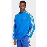 Adidas Originals Men'S Adicolor Oversized Crew Sweatshirt - Blue