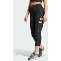 adidas Women/'s Own the Run 3/4 Leggings, Black, L