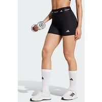 adidas FEMALE TECHFIT Stay in Play Short Leggings, L 4 inch