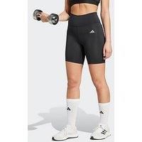adidas Women/'s Optime Essentials Stash Pocket 7inch Short Leggings, black, XXL