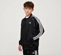 adidas Originals Junior Superstar Track Top - Black - Size S/B