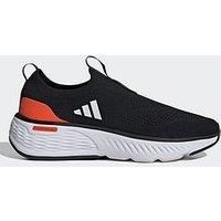 adidas Men/'s CLOUDFOAM GO SOCK SHOES Non-Football Low, core black/Cloud white/solar red, 7 UK