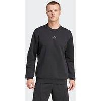ADIDAS MEN'S HOODIE Top Black Aeroready Sweatshirt XS Casual Sports Athleisure