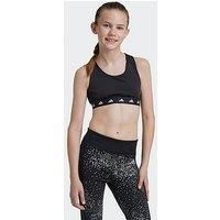 Adidas Junior Girls Training Power Tech Fit Bra - Black