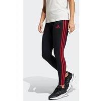 Manchester United adidas 24/25 Womens Training Leggings - Black Small