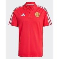 Adidas Mens Manchester United Dna Polo - Red