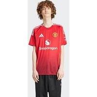 Adidas Manchester United Mens 24/25 Home Stadium Replica Shirt - Red