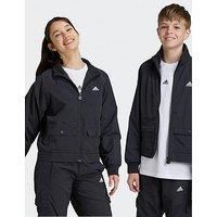 Adidas Sportswear Kid'S Street Jam Woven Cargo Jacket - Black