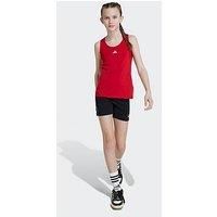 Adidas Junior Girls Training Tech Fit Short Tights - Black