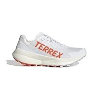 adidas Womens Terrex Agravic Speed Trail Running Shoes Woens White/Orange 8 UK