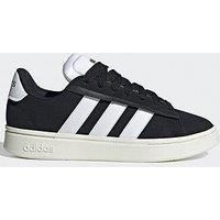 adidas grand court alpha trainers in black & white