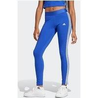 Adidas Sportswear Womens 3 Stripe Legging - Blue