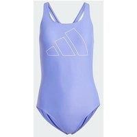 Adidas Big Bars X-Back Swimsuit - Blue