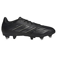 adidas COPA Pure II League Football Boots Soft Ground, core Black/Carbon/Gold met, 8 UK
