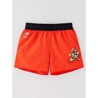 Adidas Kids Boys Training Disney Mickey Swim Shorts - Red