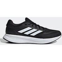 adidas Men/'s Runfalcon 5 Wide Running Shoes, Core Black/Cloud White/Core Black, 8 UK