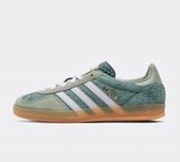 adidas Originals Womens Gazelle Indoor Trainer - Green - Size 3.5