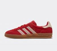 adidas Originals Womens Gazelle Indoor Trainer - Red - Size 6