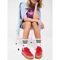 Adidas Originals Womens Gazelle Bold Trainers - Red