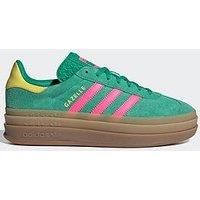 adidas Shoes Gazelle Bold W Code JH9668 Green, Green Pink Yellow, 6 UK