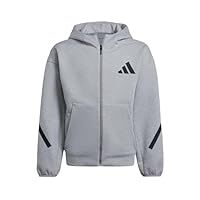 adidas Z.N.E. Full-Zip Hooded Track Jacket Kids, Recycled Polyester, Grey