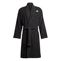 adidas Unisex BATHROBE, Black, L
