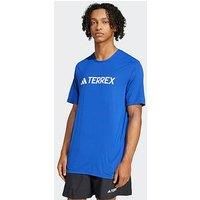 adidas Men/'s Terrex Multi Climacool Logo Tech T-Shirt, Semi Lucid Blue, L