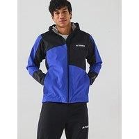 Adidas Terrex Mens Xpr Hybrid Rain Ready Jacket - Blue