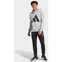 adidas Men/'s BIG LOGO FRENCH TERRY HOODED TRACKSUITS, medium grey heather, XXL