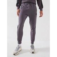 adidas Men/'s Essential Three Stripes French Terry Pant, Grey Strata/Black, M