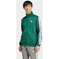 adidas Men/'s 3 STRIPES TRICOT REGULAR TRACK TOP, collegiate green, M