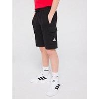 adidas Unisex Kids Essentials Cargo Shorts, Black/White, 7-8 Years