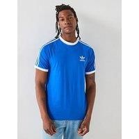 Adidas Originals Mens 3-Stripe T-Shirt - Blue