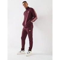 Adidas Sportswear Men'S Sportswear 3-Stripes French Terry Tracksuit - Red