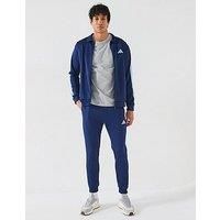 adidas Men/'s 3 STRIPES FRENCH TERRY TRACKSUITS, dark blue, L