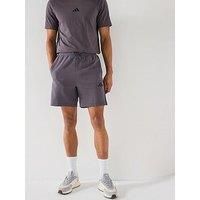 adidas Men/'s Essential Three Stripes French Terry Short, Grey strata/Black, XXL