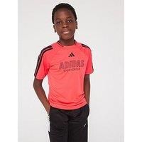 Adidas Sportswear Junior Boys House Of Tiro T-Shirt - Red